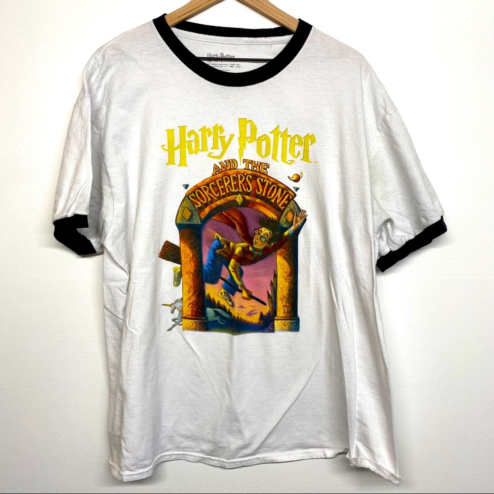 Harry Potter Sorcerer’s Stone Book Ringer Tee XL